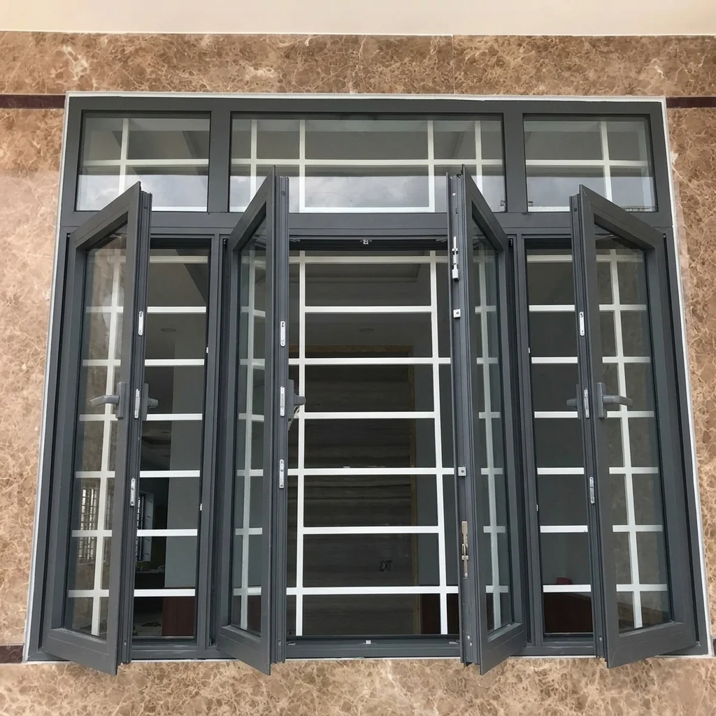 Cửa sổ mở quay 4 cánh